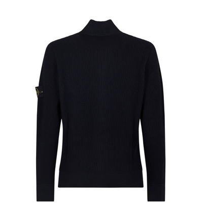 SI Full-Zip Wool Knit Jacket – Deep Black SI 02