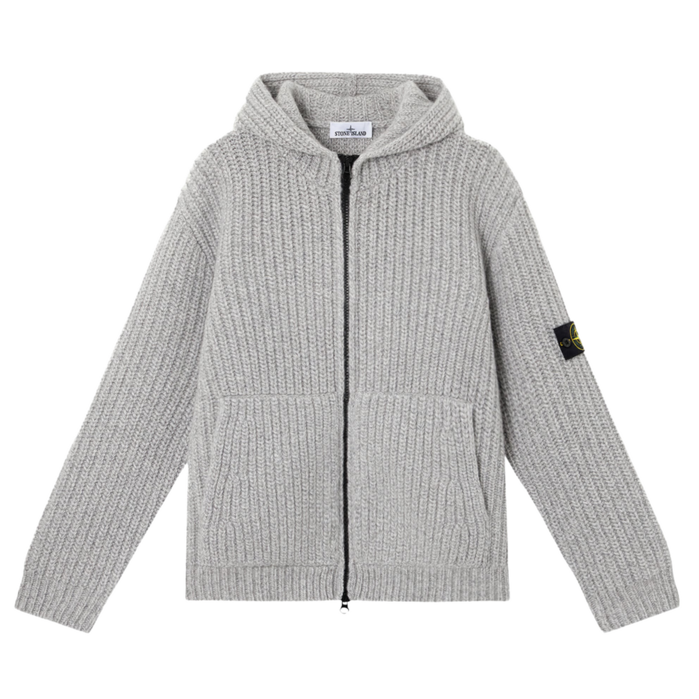 SI Heavyweight Zip Hoodie mit Patch – Schwarz SI01